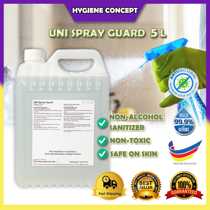 5L Body Spray Sanitizer UNI Spray Guard / Cosmetic Grade / Surface ...