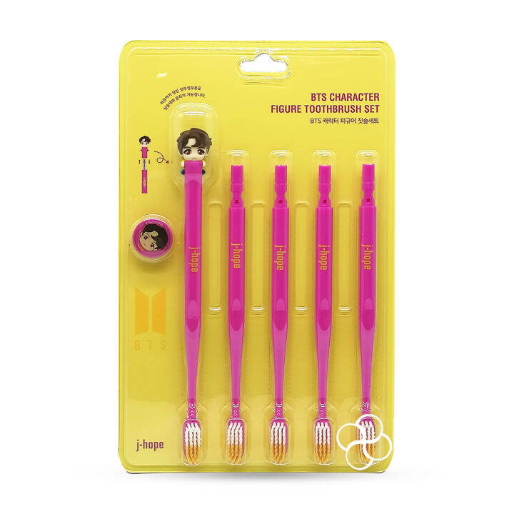 BTS TinyTan Figure Toothbrush Set 5s Lazada PH