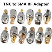 JXRF connector 2pcs RF coaxial coax adapter TNC Male Female Jack to SMA Male Plug Straight RP TNC connector to RP SMA Connector Electrical Connectors