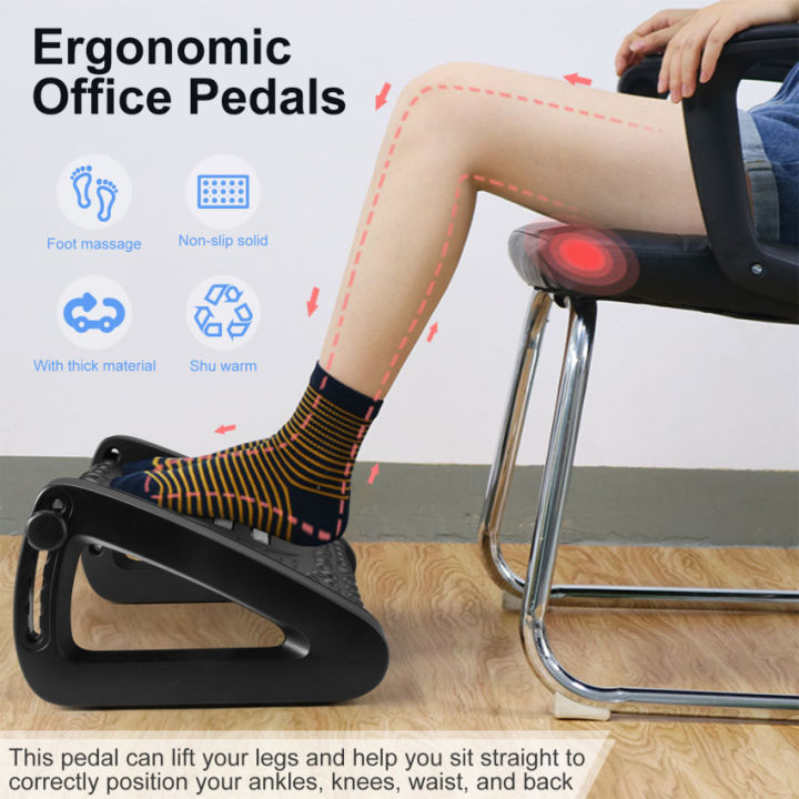 Footrest Under Desk With Massage Texture And Roller