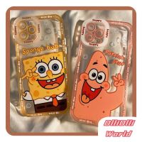 เคสโทรศัพท์มือถือ เคสโทรศัพท์  ปิดด้านหลัง ลายการ์ตูน spongebob iPhone11 XR 7 8 6 6s Plus 14 13 12 Pro X XS MAX SE