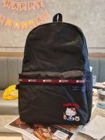 Lesportsac 2023 คิตตี้ร่วมแบรนด์การ์ตูนกระเป๋าเป้สะพายหลังกระเป๋าเป้เดินทาง3426