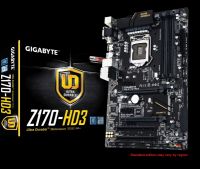 เมนบอร์ด Mainboard GIGABYTE GA-Z170-HD3  Socket : LGA 1151มี M2. : DDR4 Support for 7th/6th Generation Intel® Core™ สินค้าในไทย ส่งไว ไม่มีกล่อง