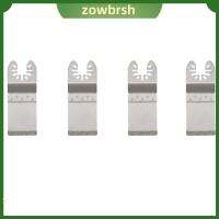 ZOWBRSH 4pcs เพชรประดับเพชร ใบเลื่อยเพชรอเนกประสงค์ เงินสีเงิน เหล็กไร้สนิม ใบมีดเครื่องมือสั่นสำหรับงานไม้ ทนทานต่อการใช้งาน เครื่องมือตัดรูสำหรับงานไม้ คนงานงานประดิษฐ์