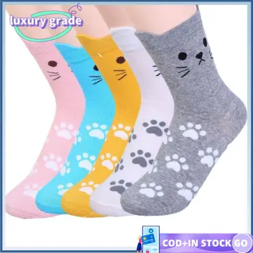 Warm Fluffy Floor Coral Fleece Sock Sleep Sock Cat Paw Short Sock Breathable