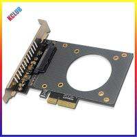 U.2 SFF-8639ไปยัง PCI-E X4ไรเซอร์การ์ด4000MB/S การ์ดอะแดปเตอร์ขยายการ์ดต่อดีไซน์ลายโปร่งการ์ดต่อขยายที่แข็งแกร่งเคสระบายความร้อน GEN4สนับสนุนการ์ด SSD