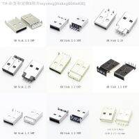 【CW】☌▤❒  10Pcs 9Types USB Jack A Type Male Plug Sink 2.5 1.2 DIP Cable Soldering