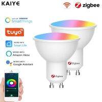 [Qingxin fabrics] Zigbee โคมไฟที่พ่วงกันได้ Smartthings Alexa เข้ากันได้ Gu10หลอดไฟ Led-Tuya Smart - Aliexpress