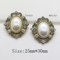 Fashion hot sale 10pc Retro color shiny rhinestone button pearl button Wedding Decoraation clothing metal button DIY Accessories