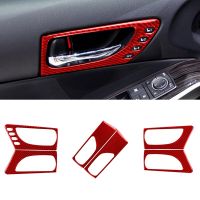 Car Front Rear Door Handle Decoration Stickers Decal Cover Trim For Lexus IS250 2013-2020 Auto Interior Accessories Carbon Fiber