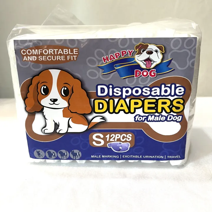 SMALL MALE Dog Disposable Diaper (12pcs per pack) Lazada PH