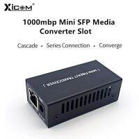 กิกะบิตมินิเครื่องแปลงสัญญาณสล็อตโมดูลตัวรับสัญญาณ SFP 100/1000เมตร1สล็อตเอสเอฟพี1 RJ45โหมดเดียวอีเธอร์เน็ตสวิตช์ไฟเบอร์ SFP