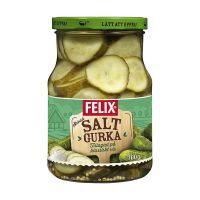 Salted sliced cucumber jar 715g - Felix