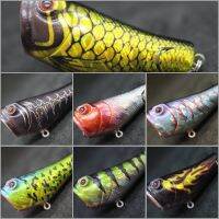 【hot】✤﹍♨ wLure Topwater Fishing 5.1cm 7.8g Small Size with Mouth Twitch 8 Hooks Assort Colors T620