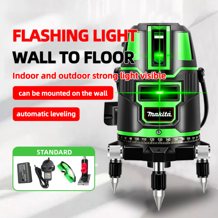Laser level 5 line green 360° Laser Level Rotary Vertical Horizontal
