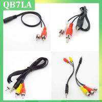 QB7LA Shop 4types 1Pcs 3 4 pole 3.5mm male female Jack Plug To 2RCA 3 RCA male female Adapter 3RCA Audio video AV Cable Wire Cord