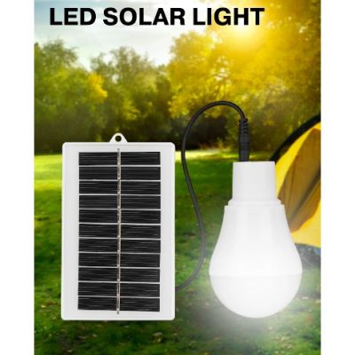 ( โปรโมชั่น++) คุ้มค่า หลอดไฟ LED พร้อมแผงโซล่าเซลล์ หลอดไฟพลังงานแสงอาทิตย์ แผงโซล่าเซล Portable Solar Lightbulb ราคาสุดคุ้ม หลอด ไฟ หลอดไฟตกแต่ง หลอดไฟบ้าน หลอดไฟพลังแดด