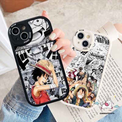 ﺴ℗▫ เคสโทรศัพท์มือถือ Tpu แบบนิ่ม ลายการ์ตูนลูฟี่ สําหรับ iPhone 6 6s 7 8 plus XR 14 12 13 XS X 2020