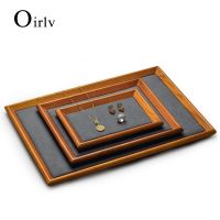 【CW】 Oirlv FashionLeather JewelryDisplay OrganizerTray Holder Earring for StorageShowcase