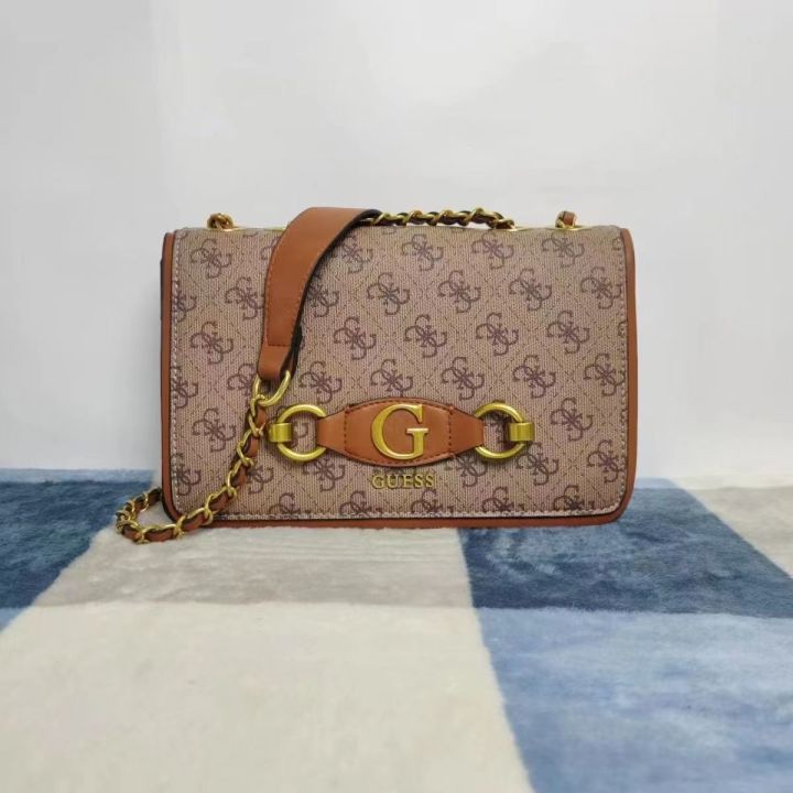 guess2023-new-european-and-american-printed-chain-cover-bag-small-square-bag-hanging-g-shoulder-messenger-bag
