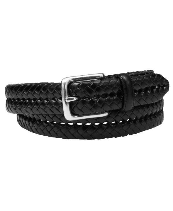 Thắt Lưng Nam Fossil Maddox Braided Leather Belt Black 