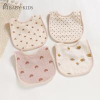 【DT】hot！ Cotton Gause Baby Bibs Color Infant Bib Newborn Burp Cloths Bandana Scarf for Kids Boy Feeding Saliva