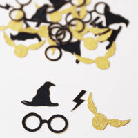 black and gold Party Decor - wizard party Table Confetti, CF-002