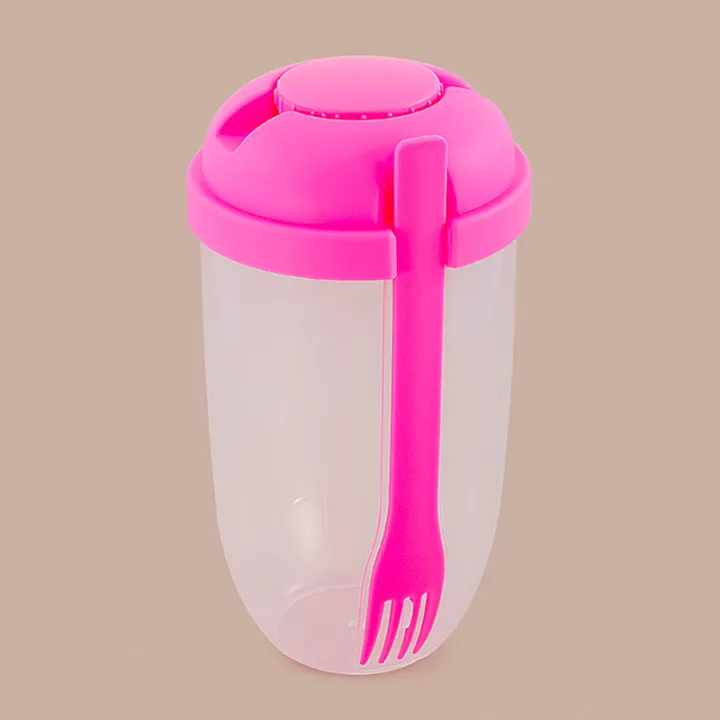 MUXI Fresh Salad Cup to Go Container Set with Fork Sauce Cup Portable