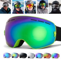 Professional Ski Goggles Double Layers Lens Anti-Fog Uv400 Big Ski Glasses Snowmobile Skiing Snowboard Men Women Snow Goggles