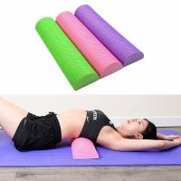 30cm/45cm Half Round EVA Massage Foam Roller Yoga Pilates Fitness Equipment Balance Pad Yoga Blocks With Massage Floating Point