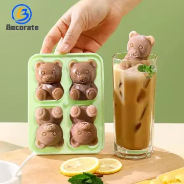 Bear Chocolate Molds Silicone, 3D Cute Breakable Bear Mold Candy