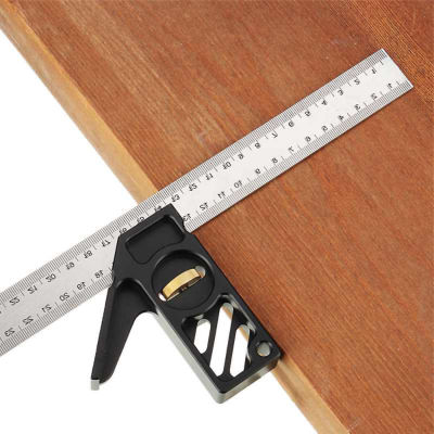 Ruler Limit Block Measuring Rulers 45 90 Degress Angle Line Locater Adjustable Scriber Line Marking Gauge Carpentry Tools