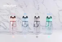 Attention: 380ml plastic water bottle match cylinder/้้ำ holder of overheating-cool water bottle with ear Plaid totes cute portable style BK3551 (with galaxy4 color)
