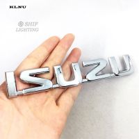 KLNU 1 X ABS Chrome ISUZU โลโก้ตัวอักษรรถด้านหลัง Trunk Emblem สติกเกอร์ป้ายรูปลอกสำหรับ ISUZU