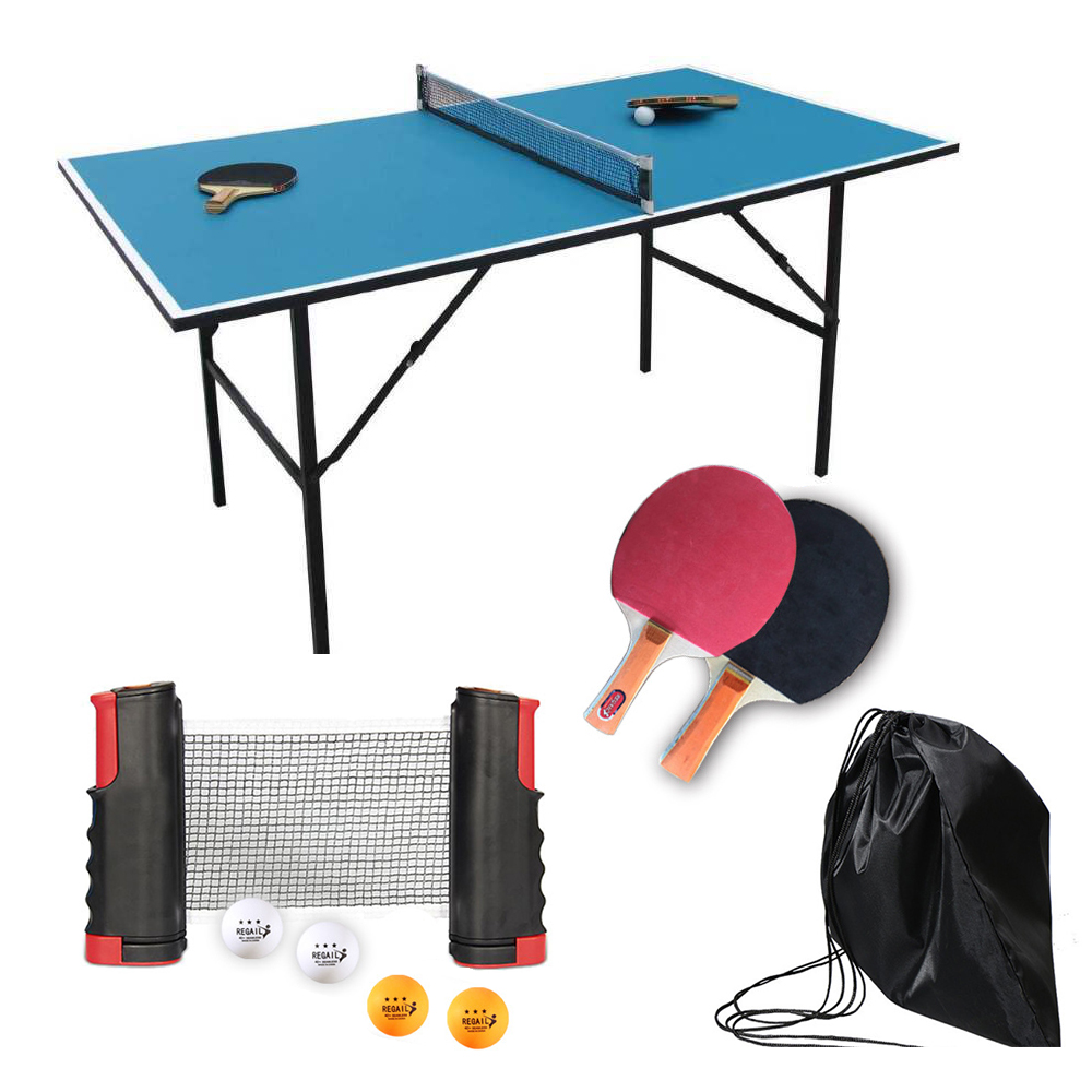 MINI TABLE TENNIS SET SUCTION CUP NET 2 PADDLES 1 BALL BRAND NEW!! 