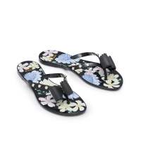 JELLY BUNNY FLIP FLOP WONDER BLOOM รุ่น B22WLFL015 เจลลี่ บันนี่ รองเท้าผู้หญิง  BLACK