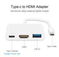 【On Sale】 The Auto Zone USB Type-C หญิงอะแดปเตอร์ Usb Type-C Hub อะแดปเตอร์3-In-1 USB C Hub เพื่อ HDMI USB3.0ที่มีตัวแปลงการชาร์จ