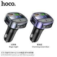 NEW Hoco E70 รถชาร์จ PD30W + QC3.0 บลูทูธส่งสัญญาณ FM ไร้สาย U ดิสก์เครื่องเล่นเพลงในรถ พร้อมส่ง