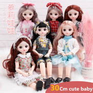 Búp Bê Barbie 30 cm Mắt 3D Long Lanh Đáng Yêu Cho Bé Gái