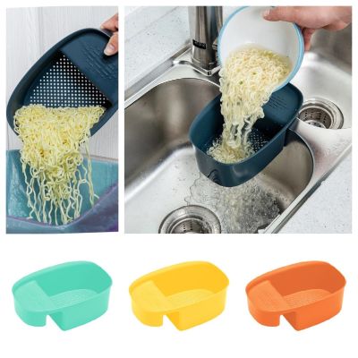 Plastic Drainage Basket Easy-to-clean Kitchen Basket Fruit And Vegetable Organizer Multi-functional Storage Space-saving Storage Solution Household Storage Solution Multi-functional Storage Basket Kitchen Storage Basket Plastic Strainer Basket