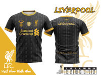 เสื้อบอลพิมพ์ลาย สโมสร ลิเวอร์พูล สีดำ LIVERPOOL