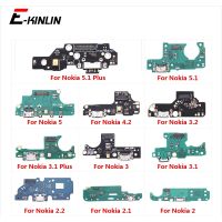 แท่นชาร์จ USB แท่นชาร์จบอร์ดพร้อมไมโครโฟน Mic Flex Cable สําหรับ Nokia 3.1 5.1 Plus 2.1 2 2.2 3 3.2 4.2 5