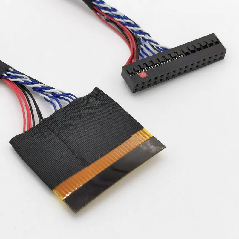 LVDS Cable 30 Pin, 1-Ch 8-Bit, For LG Type Panel (Right Supply-FFC-Connector)  