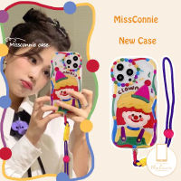 MissConnie สำหรับ Realme C25Y 5 9i 6i 5i 7i 5วินาที C25s C11 C35 5วินาที C55 C25 C21Y C3 C17นิ่มขอบโค้งรูปการ์ตูนตัวตลกน่ารักสายคล้องข้อมือ C31