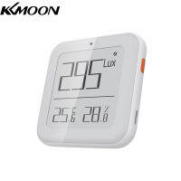 KKmoon ZigBee 3 In 1อุณหภูมิความชื้นส่องสว่างเซ็นเซอร์ APP ควบคุมอัจฉริยะเชื่อมโยงมินิในร่มอุณหภูมิความชื้นเมตรความเข้มของแสงตรวจสอบสมาร์ท Ther-Mometer ความชื้นสำหรับโฮมออฟฟิศ