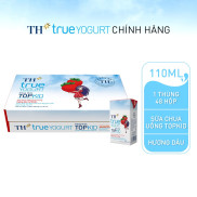 HSD T1-2024 Thùng 48 Hộp SCU Tiệt Trùng TOPKID Hương Dâu Tự Nhiên TH True