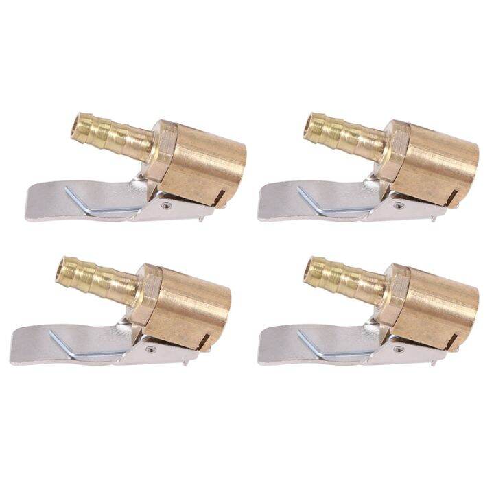 4pc-6mm-auto-air-pump-chuck-clip-car-truck-tyre-tire-inflator-valve-connector-car-open-brass-stem-tire