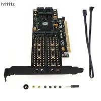 ∏❇ PCIE to M2 Adapter Raiser PCI-E 3.0 X16 to M.2 SSD M Key B Key mSATA 2 x 7Pin SATA Port NVME M2 SSD AHCI mSATA 3 in 1 Riser Card