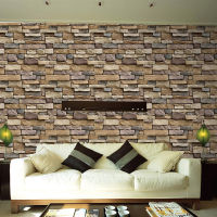 [hot]New 3D Decorative Wall Decals Brick Stone Rustic Self-adhesive Wall Sticker Home Decor Wallpaper Roll for Bedroom Kitchen