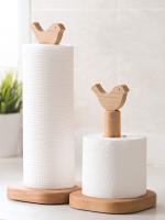 Solid Wood Tissue Holder Kitchen Toilet Roll Paper Storage Rack Cartoon Animal Beech Wood Kitchen Tool Large